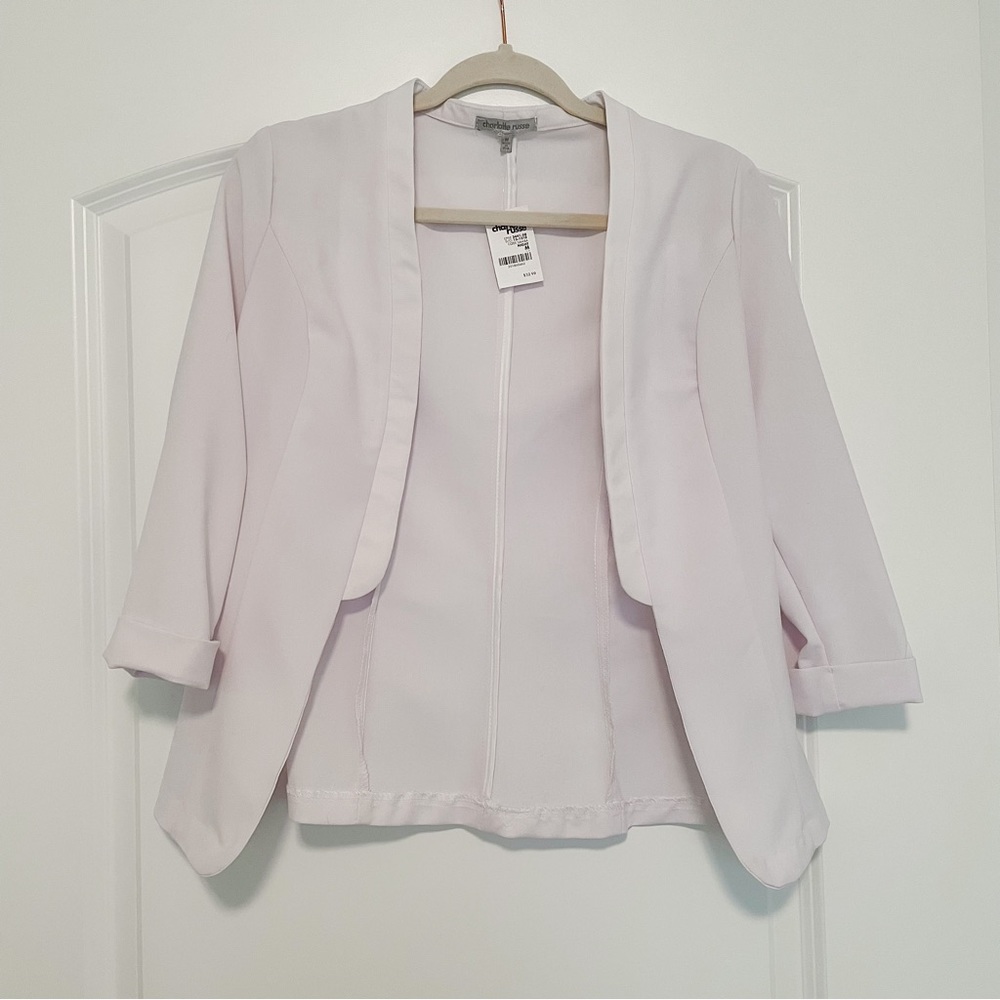 Charlotte Russe Blazer Jacket in White